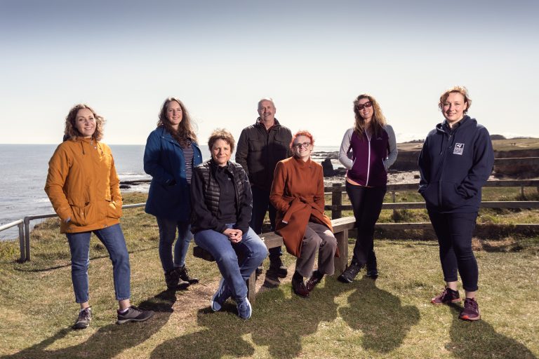 Photo of SeaScapes team at the coast - meet the SeaScapes teamteam